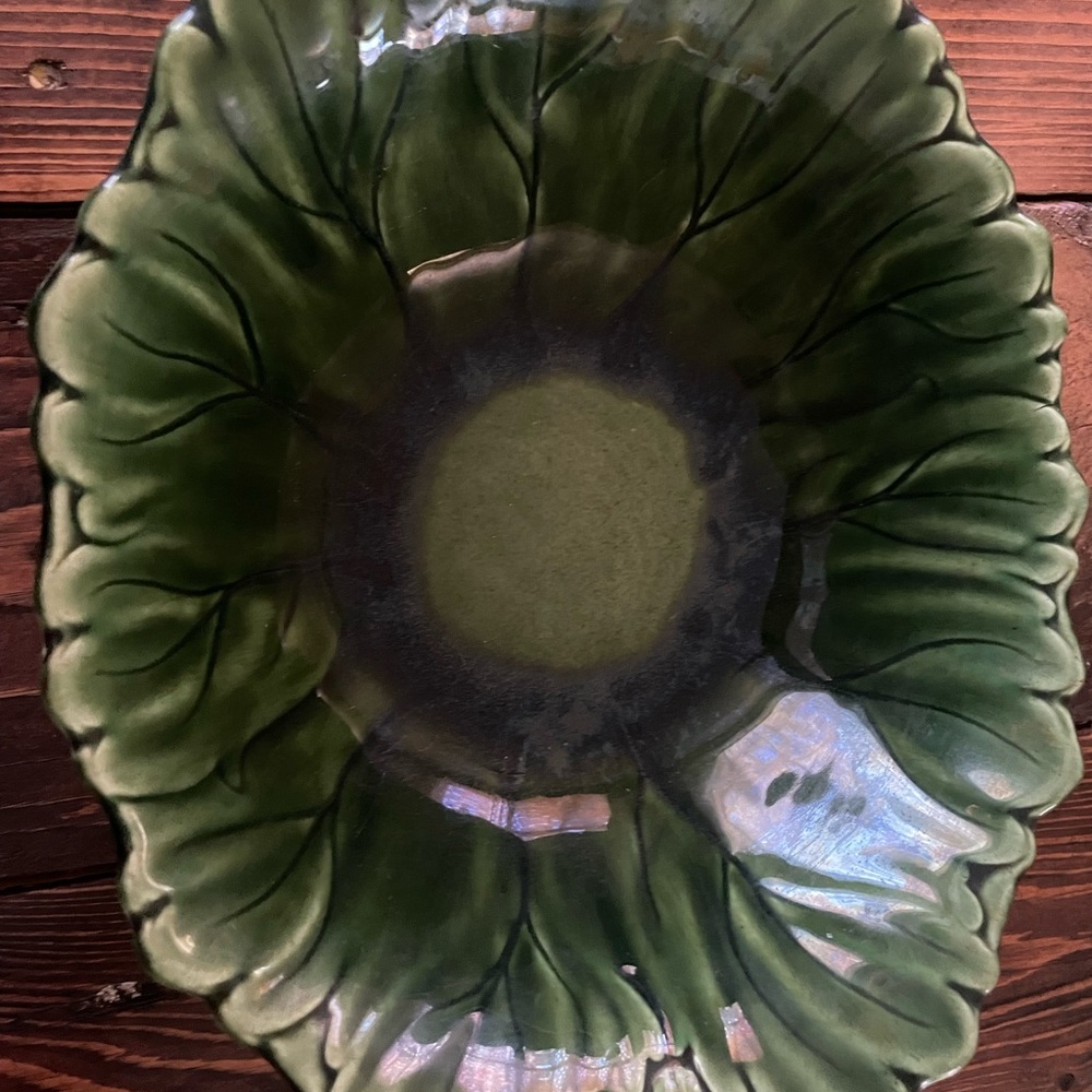 Woodfield and Steubenville dark green dish. Old and in great condition!